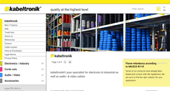 Desktop Screenshot of kabeltronik.de