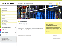 Tablet Screenshot of kabeltronik.de